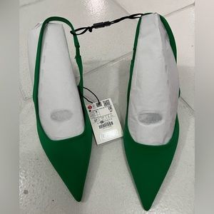 Zara kelly green heels